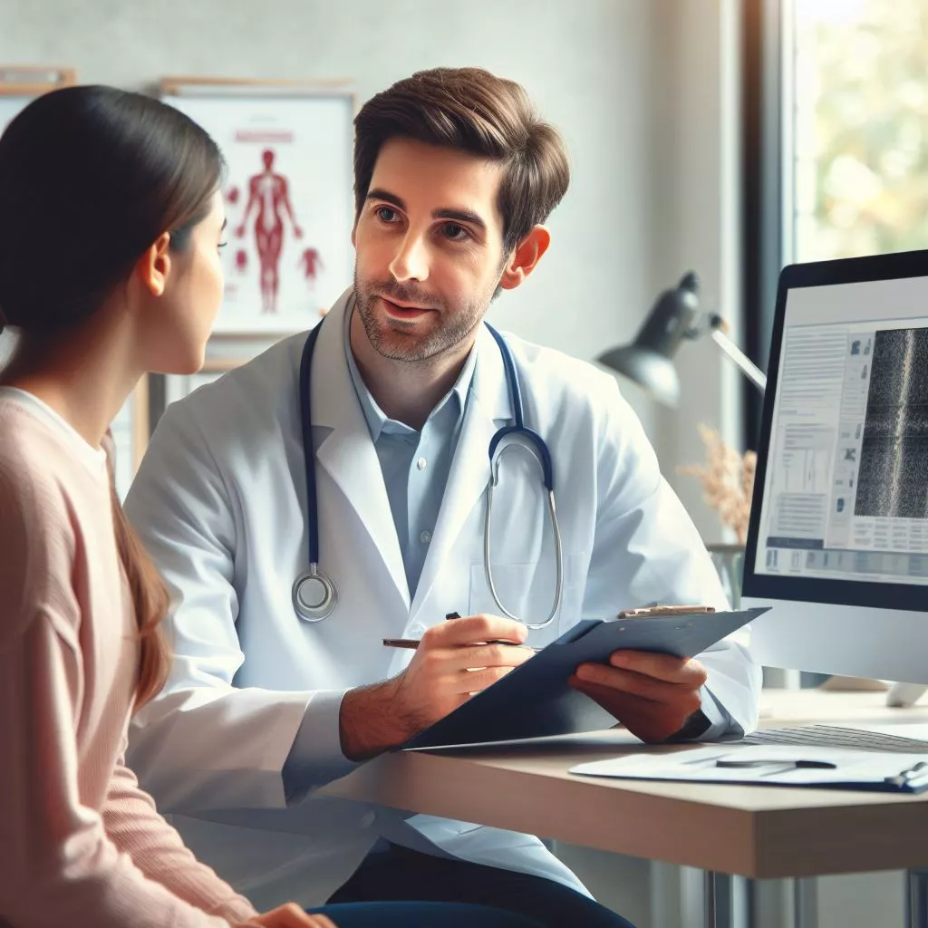 Врач консультирует пациента